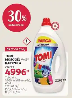 Rossmann Tomi mosógél vagy kapszula ajánlat