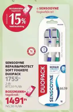 Rossmann SENSODYNE REPAIR&PROTECT SOFT FOGKEFE DUOPACK ajánlat