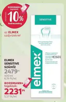 Rossmann Elmex Sensitive szájvíz ajánlat