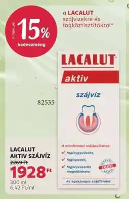 Rossmann Lacalut aktiv szájvíz ajánlat