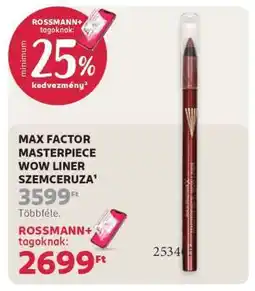 Rossmann MAX FACTOR MASTERPIECE WOW LINER SZEMCERUZA ajánlat
