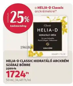 Rossmann HELIA-D CLASSIC HIDRATÁLÓ ARCKRÉM SZÁRAZ BŐRRE ajánlat