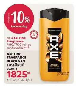 Rossmann AXE FINE FRAGRANCE BLACK VAN TUSFÜRDŐ ajánlat