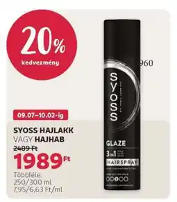 Rossmann SYOSS HAJLAKK VAGY HAJHAB ajánlat
