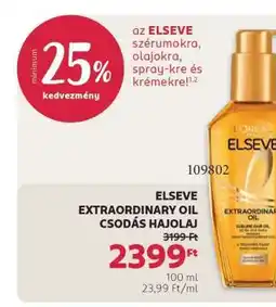 Rossmann ELSEVE EXTRAORDINARY OIL CSODÁS HAJOLAJ ajánlat