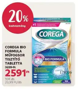 Rossmann COREGA BIO FORMULA MŰFOGSOR-TISZTÍTÓ TABLETTA ajánlat