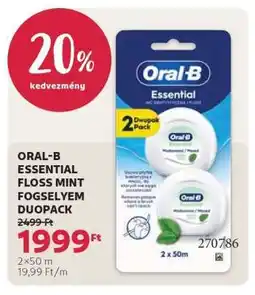Rossmann ORAL-B ESSENTIAL FLOSS MINT FOGSELYEM DUOPACK ajánlat