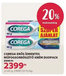 Rossmann COREGA ERŐS ÍZMENTES MŰFOGSORRÖGZÍTŐ KRÉM DUOPACK ajánlat