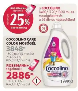 Rossmann COCCOLINO CARE COLOR MOSÓGÉL ajánlat