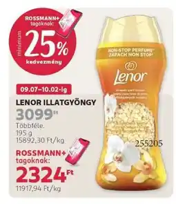 Rossmann LENOR Illatgyöngy ajánlat