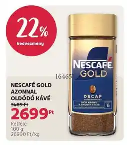 Rossmann NESCAFÉ GOLD azonnal oldódó kávé ajánlat