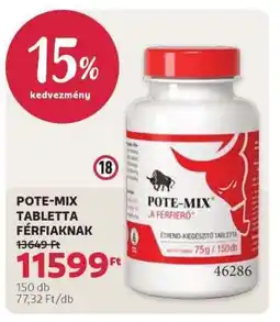 Rossmann POTE-MIX TABLETTA FÉRFIAKNAK ajánlat