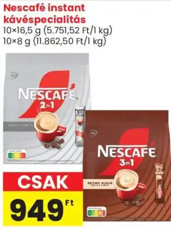 Nescafe instant kávéspecialitás