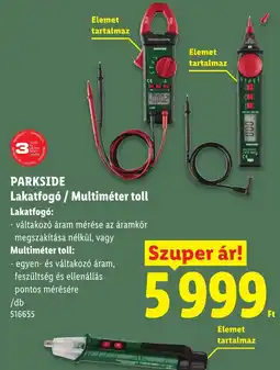 Lidl Parkside lakatfogó / multiméter toll ajánlat