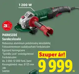 Lidl Parkside sarokcsiszoló ajánlat
