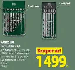 Lidl Parkside fúrószárkészlet ajánlat