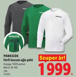 Lidl Parkside férfi hosszú ujjú póló ajánlat