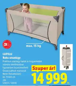 Lidl Lupilu baba utazóágy ajánlat