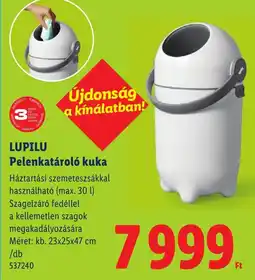 Lidl Lupilu pelenkatároló kuka ajánlat
