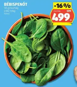 ALDI Bébispenót ajánlat