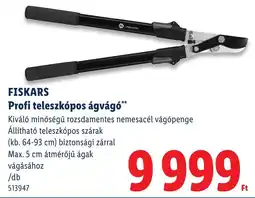 Lidl Fiskars profi teleszkópos ágvágó ajánlat
