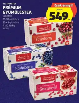 ALDI Westminster gyümölcstea ajánlat