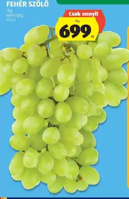 ALDI Fehér szőlő ajánlat