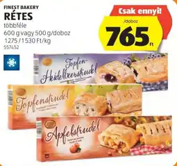 ALDI Finest Bakery rétes ajánlat