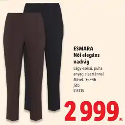 Lidl Esmara női elegáns nadrág ajánlat