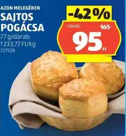 ALDI Sajtos pogácsa ajánlat