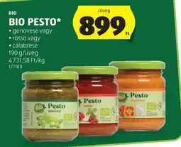 ALDI Bio pesto ajánlat