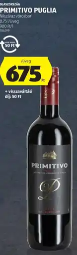 ALDI Primitivo ajánlat
