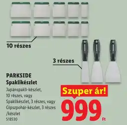 Lidl Parkside spaklikészlet ajánlat