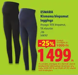 Lidl Esmara kismama biopamut leggings ajánlat