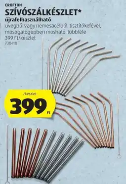 ALDI Crofton szívószálkészlet ajánlat