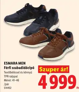 Lidl Esmara men férfi szabadidőcipő ajánlat