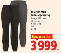 Lidl Esmara men férfi cargonadrág ajánlat