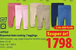 Lidl Lupilu biopamut baba nadrág / leggings ajánlat