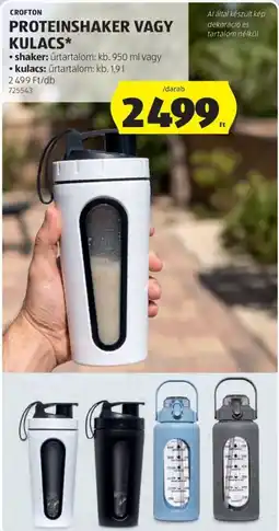 ALDI Crofton proteinshaker vagy kulacs ajánlat