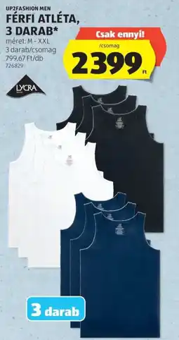 ALDI Up2fashion men férfi atléta ajánlat