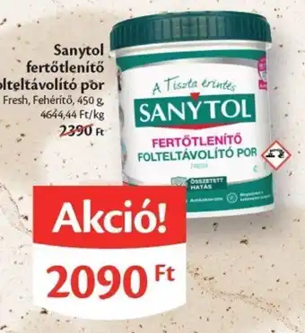 Sanytol fertőtlenítő folteltávolító por