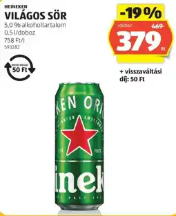 ALDI Heineken világos sör ajánlat