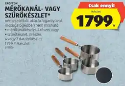 ALDI Crofton mérőkanál- vagy szűrőkészlet ajánlat