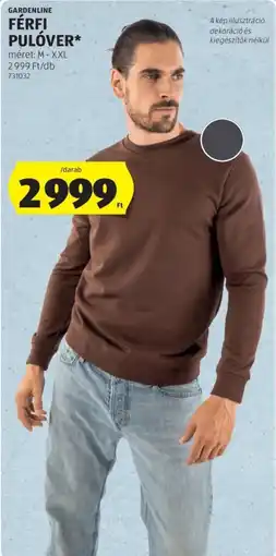 ALDI Gardenline férfi pulóver ajánlat