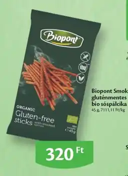 EcoFamily Biopont gluténmentes bio sóspálcika ajánlat