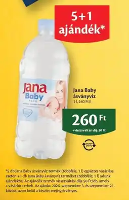 EcoFamily Jana Baby ásványvíz ajánlat