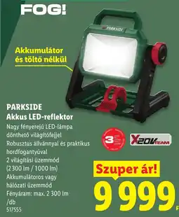 Lidl Parkside akkus led-reflektor ajánlat