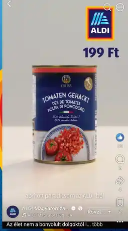 ALDI Aldi aprított paradicsom ajánlat