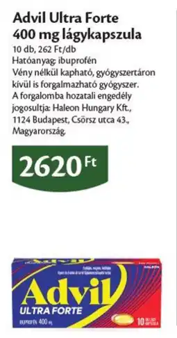 EcoFamily Advil ultra forte ajánlat
