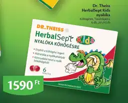 EcoFamily Dr. theiss herbalsept kids nyalóka köhögésre ajánlat